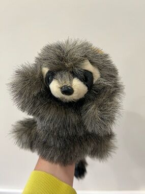 Folkmanis Raccoon Hand Puppet Realistic Plush Woodland Animal - New